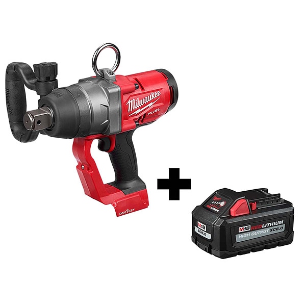 Milwaukee Tool Impact Wrench, Cordless, 18V DC, 1800 RPM - 2867-20, 48-11-1865
