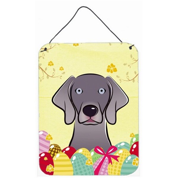 Carolines Treasures Weimaraner Easter Egg Hunt Wall or Door Hanging Prints - BB1913DS1216