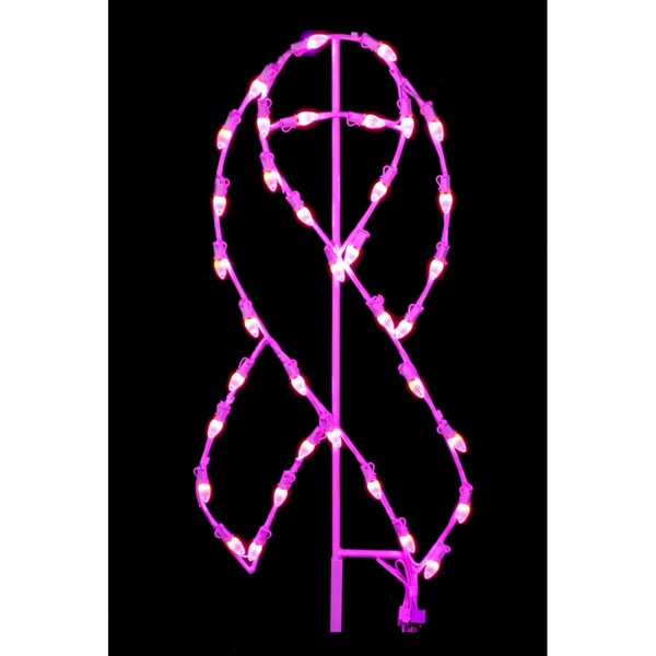 Queens Of Christmas 3 ft. Awareness Ribbons, Purple - GM-RBN-03-PU