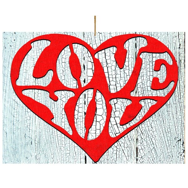 Instrumento Heart of Love Wooden Magnet - IN3507407
