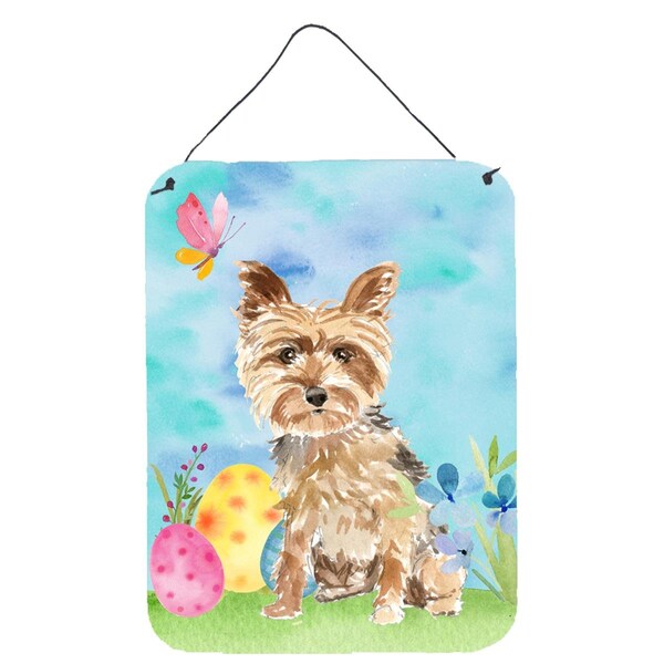 Carolines Treasures Easter Eggs Yorkie Yorkshire Terrier Wall or Door Hanging Prints - CK1891DS1216