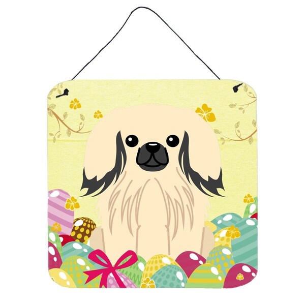 Carolines Treasures Easter Eggs Pekingnese Cream Wall or Door Hanging Prints - BB6106DS66