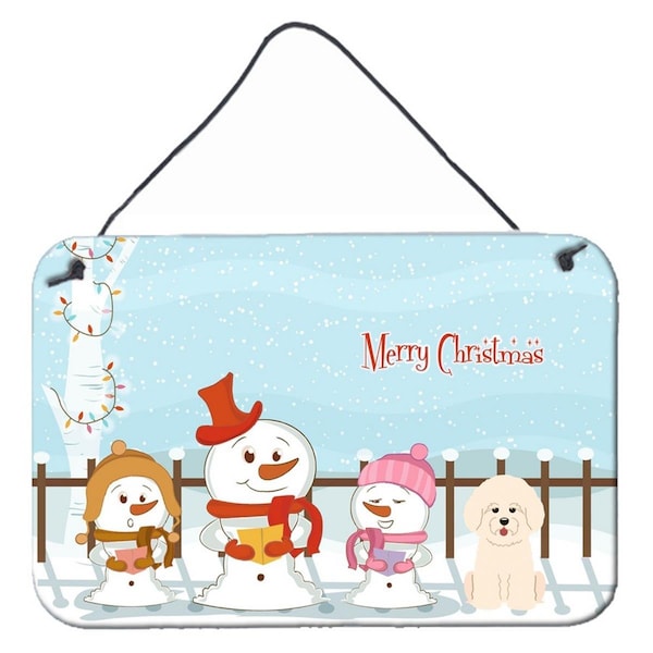 Carolines Treasures Merry Christmas Carolers Bichon Frise Wall or Door Hanging Prints - BB2406DS812