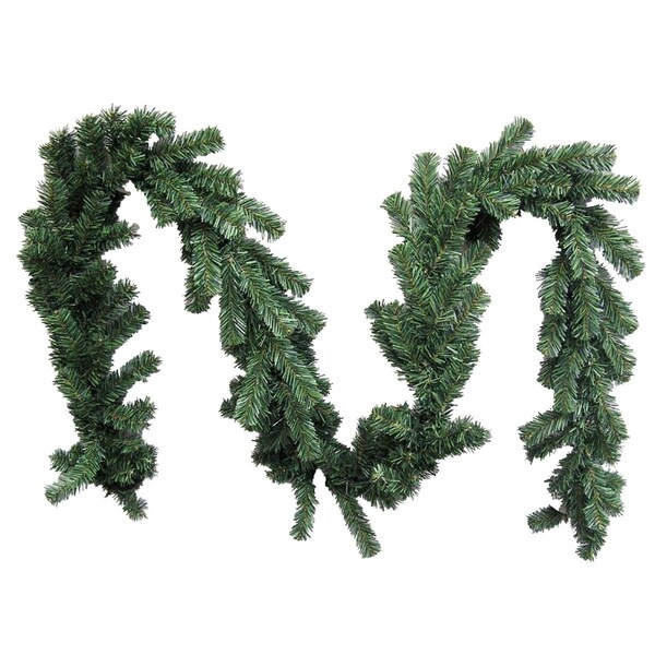 Adlmired By Nature Admired by Nature GXW9812-NATURAL 9 ft. x 10 in. Canadian Christmas Pine Garland 180 Tips - GXW9812-NATURAL