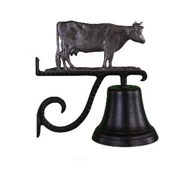 Swivel Cast Bell With Swedish Iron Cow Ornament - SW2618367