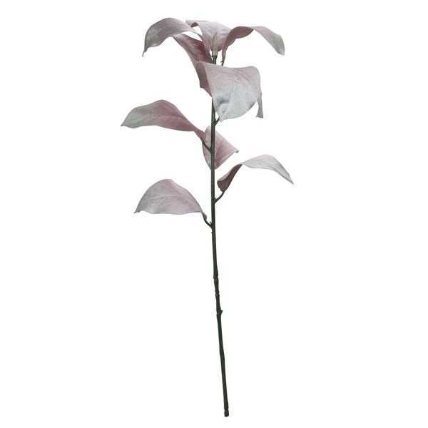 Go-Go 32 in. Blush Pink Velvet Magnolia Leaf Christmas Spray - GO1774186