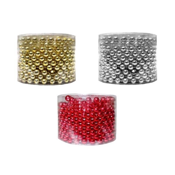 Goldengifts Bead Garland Indoor Christmas Decor Assorted Color, 24PK - GO2741713