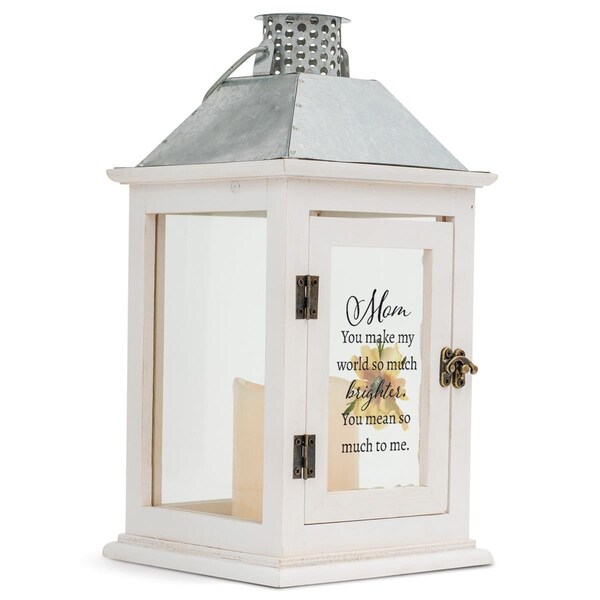 Dicksons Unisex Mom You Make My Small Lantern, White - One Size - LTN237W