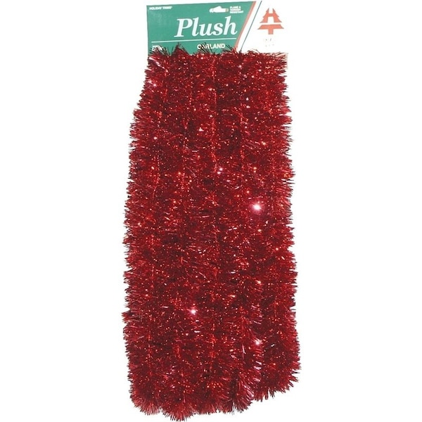Holiday Trims Cascade Christmas Garland, 15 ft L, Plush/PVC, Indoor - 3433081