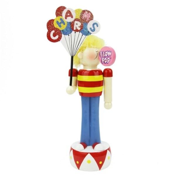 Northlight Seasonal Decorative CHARMS BLOW POP Wooden Boy Christmas Figure - 31757713