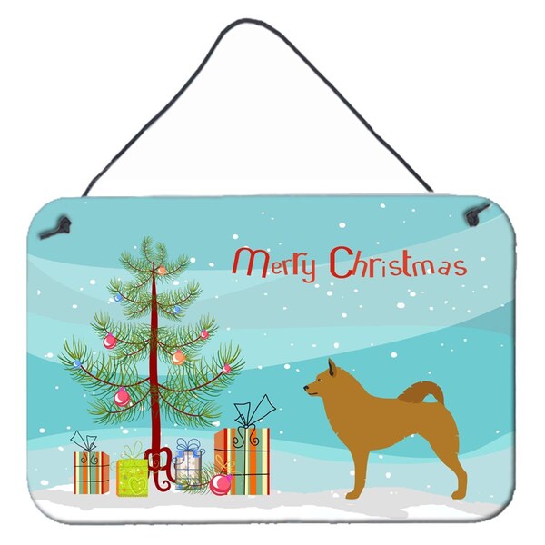 Carolines Treasures Mastin Epanol Spanish Mastiff Christmas Wall or Door Hanging Prints - BB8511DS812