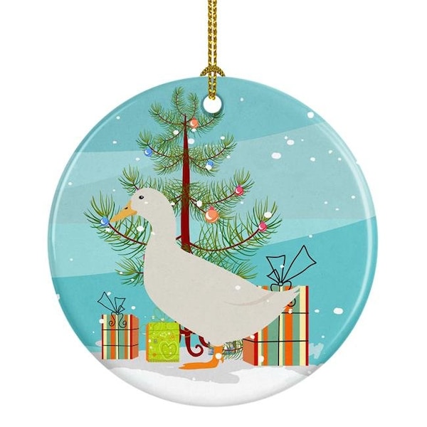 Carolines Treasures Carolines Treasures BB9227CO1 American Pekin Duck Christmas Ceramic Ornament - BB9227CO1