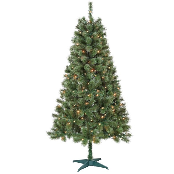 Jeco Jeco CH-CT87 6 ft. Aisling Sentiments Green Clear Tree - CH-CT87
