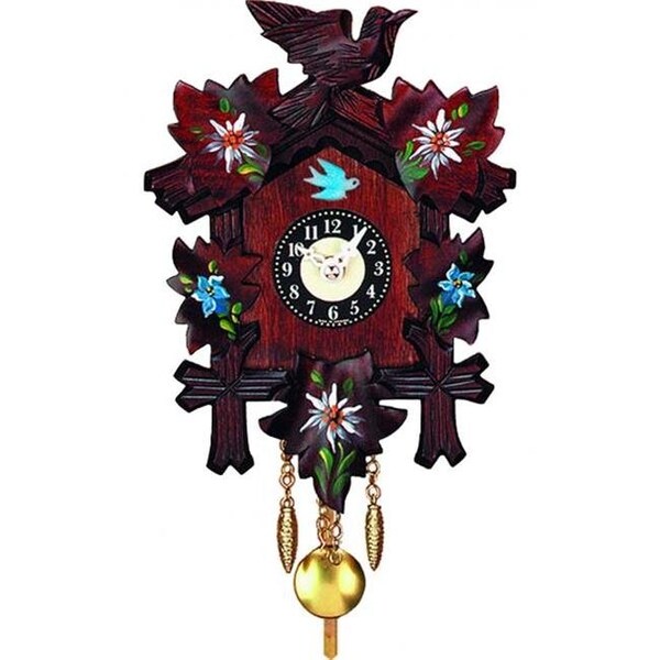 Alexander Taron Alexander Taron 0126-10QP Engstler Battery-Operated Clock Various Flowers with Music & Chimes - 0126-10QP