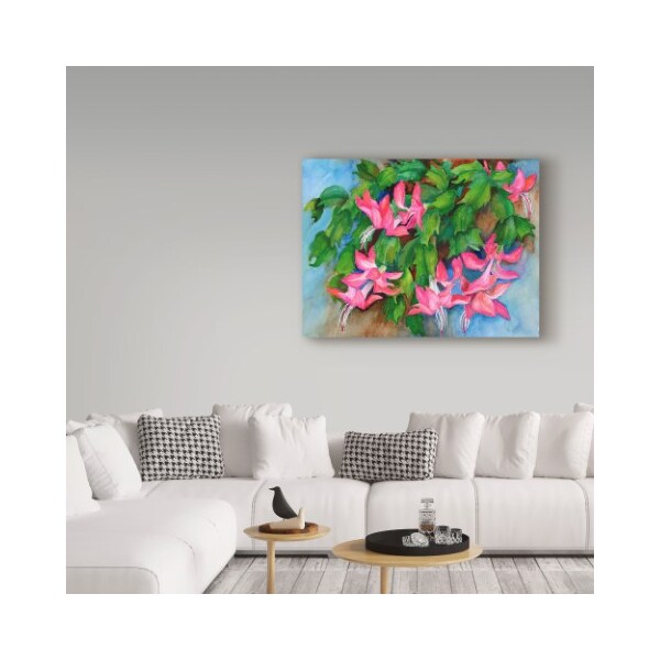 Trademark Fine Art Joanne Porter 'Christmas Cactus' Canvas Art, 18x24 - ALI30442-C1824GG