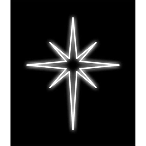Queens Of Christmas 3 ft. Pure White & Warm White LEDs Bethlehem Star - WL-MTNF-BTHSTR-03-PWW