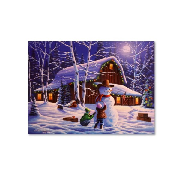 Trademark Fine Art Geno Peoples 'The Joy of Christmas' Canvas Art, 24x32 - ALI19591-C2432GG