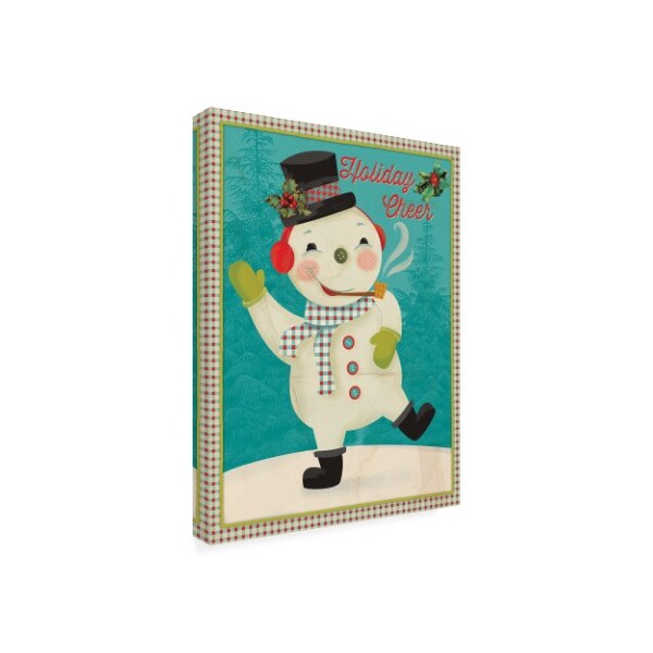 Trademark Fine Art Holli Conger 'Retro Christmas 3' Canvas Art, 18x24 - ALI47519-C1824GG
