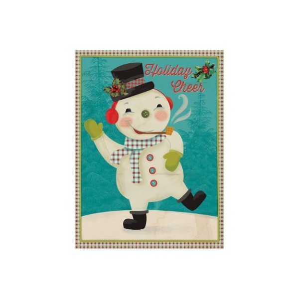 Trademark Fine Art Holli Conger 'Retro Christmas 3' Canvas Art, 18x24 - ALI47519-C1824GG
