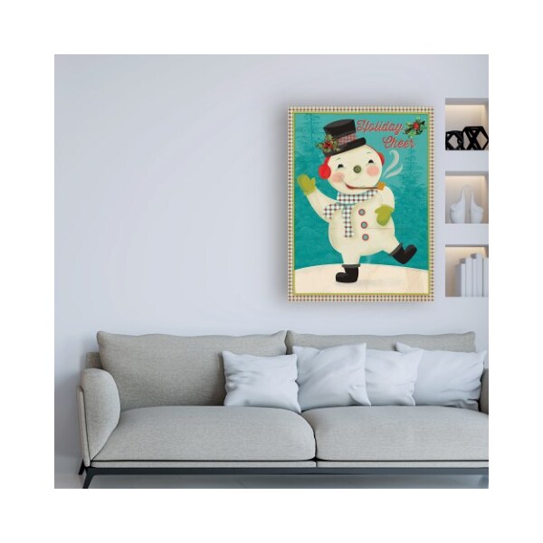 Trademark Fine Art Holli Conger 'Retro Christmas 3' Canvas Art, 18x24 - ALI47519-C1824GG