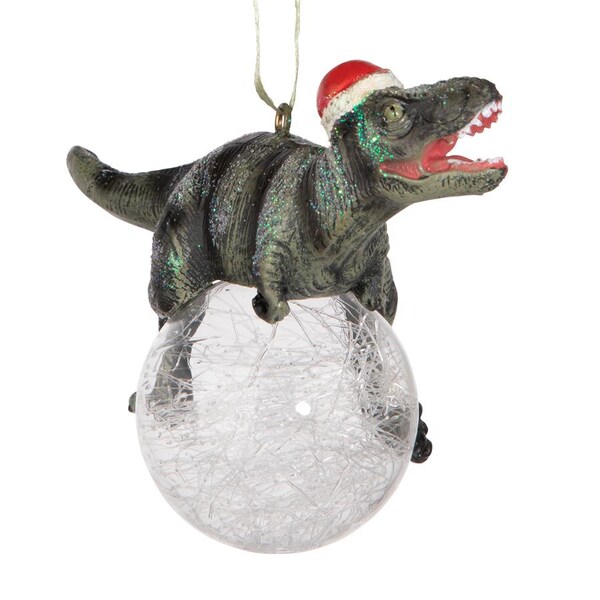 Design Toscano Blitzer, the T-Rex Holiday Ornament - QS93320