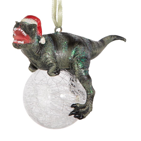 Design Toscano Blitzer, the T-Rex Holiday Ornament - QS93320