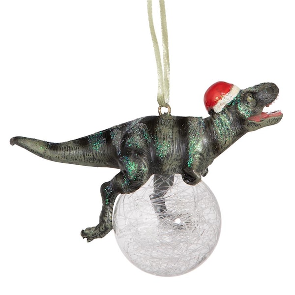 Design Toscano Blitzer, the T-Rex Holiday Ornament - QS93320