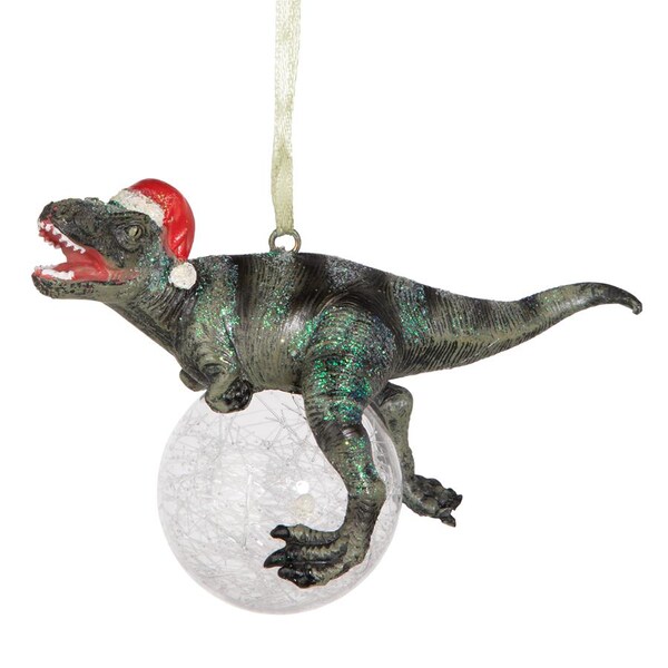 Design Toscano Blitzer, the T-Rex Holiday Ornament - QS93320