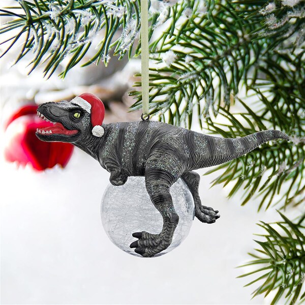 Design Toscano Blitzer, the T-Rex Holiday Ornament - QS93320