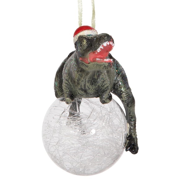 Design Toscano Blitzer, the T-Rex Holiday Ornament - QS93320