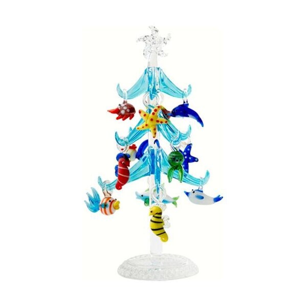 Ls Arts Inc LS Arts XM-576 Tree; Sea Life; Blue - 7.75 in. - XM-576