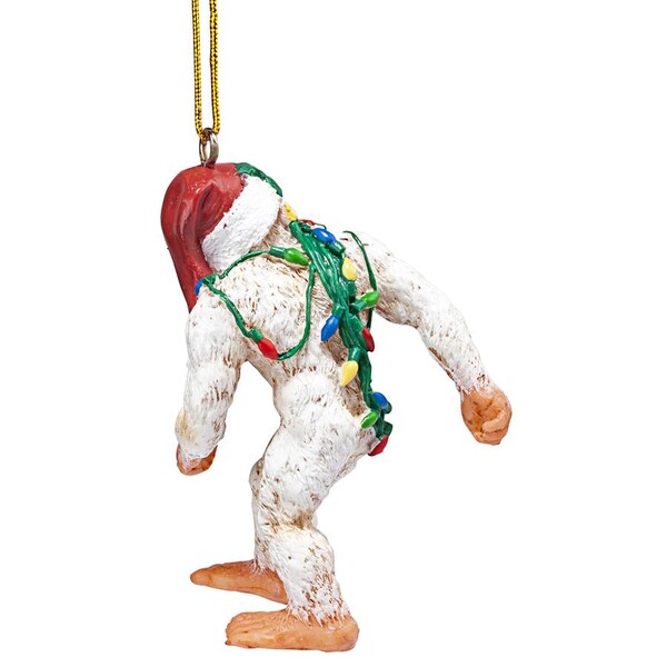 Design Toscano Bigfoot the Abominable Snowman Yeti Holiday Ornament - QS583084