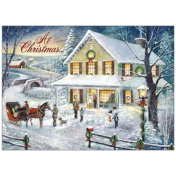 Smartgifts Christmas Visit Numbers 6-24 NLrV Christmas Card, 20PK - SM3318413