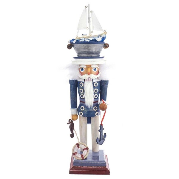 Hollywood Nutcrackers Hollywood Nutcrackers HA0399 18 in. Sea Captain Nutcracker - HA0399