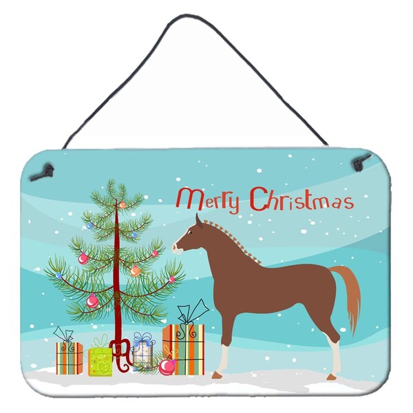 Carolines Treasures Hannoverian Horse Christmas Wall or Door Hanging Prints - BB9276DS812