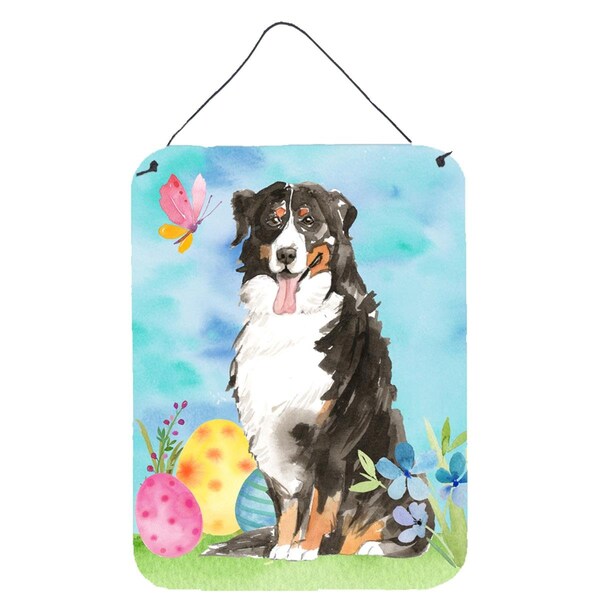Carolines Treasures Easter Eggs Bernese Mountain Dog Wall or Door Hanging Prints - CK1926DS1216