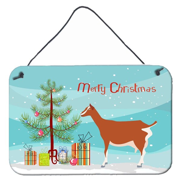 Carolines Treasures Toggenburger Goat Christmas Wall or Door Hanging Prints - BB9248DS812