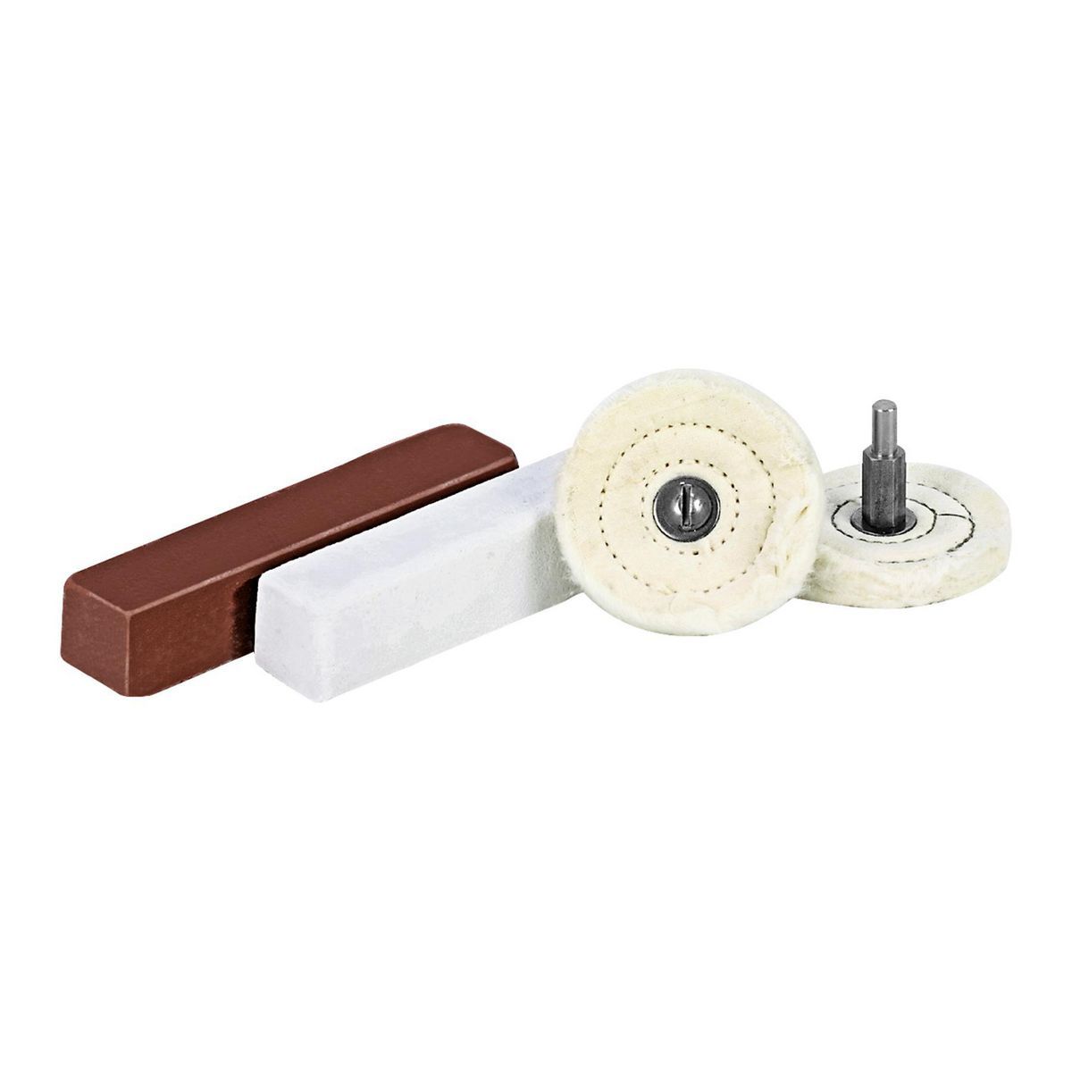 Kit de pulido y abrillantado Warrior de 2-1/2 pulgadas con mango de 1/4 de pulgada, de 4 piezas - 59287