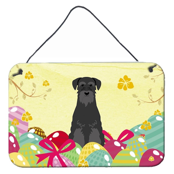 Carolines Treasures Easter Eggs Standard Schnauzer Black Wall or Door Hanging Prints - BB6032DS812