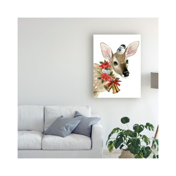 Trademark Fine Art Grace Popp 'Deer Christmas I' Canvas Art, 18x24 - WAG10217-C1824GG