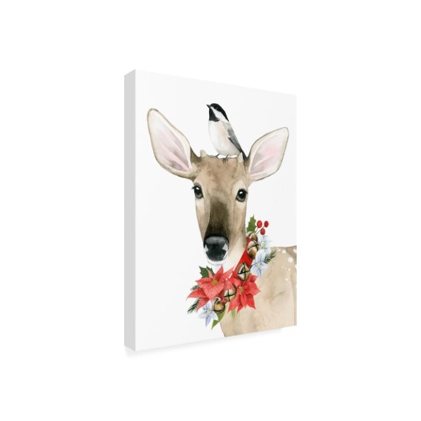 Trademark Fine Art Grace Popp 'Deer Christmas Ii' Canvas Art, 35x47 - WAG10218-C3547GG