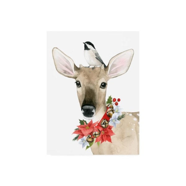 Trademark Fine Art Grace Popp 'Deer Christmas Ii' Canvas Art, 35x47 - WAG10218-C3547GG