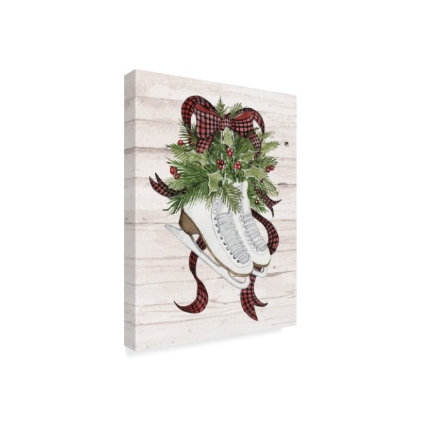 Trademark Fine Art Kathleen Parr McKenna 'Holiday Sports III on White Wood' Canvas Art, 18x24 - WAP02732-C1824GG