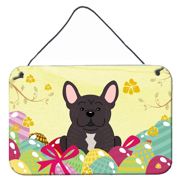 Carolines Treasures Easter Eggs French Bulldog Brindle Wall or Door Hanging Prints - BB6009DS812