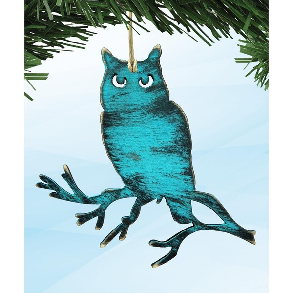 Designocracy Owl Wooden Ornament - 99215O