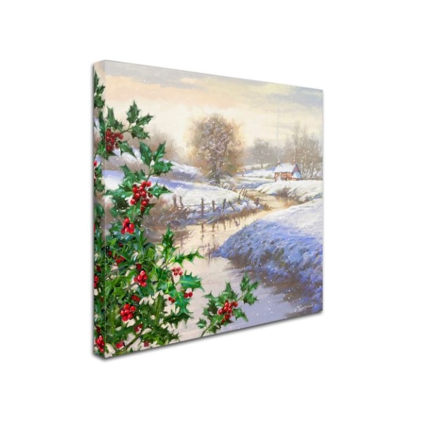 Trademark Fine Art The Macneil Studio 'Christmas Stream' Canvas Art, 18x18 - ALI8962-C1818GG