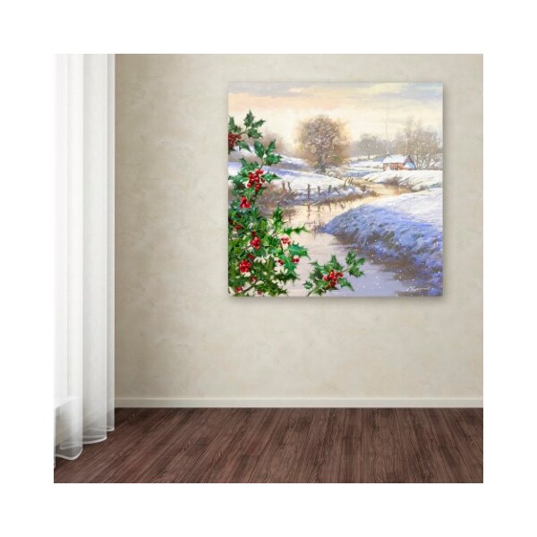 Trademark Fine Art The Macneil Studio 'Christmas Stream' Canvas Art, 18x18 - ALI8962-C1818GG