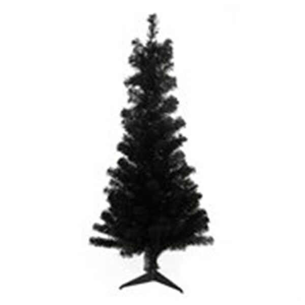 Northlight Seasonal Slim Black Tinsel Artificial Christmas Tree - 31741590