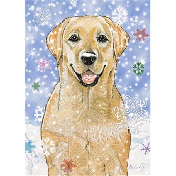 Pipsqueak Productions Pipsqueak Productions C566 Labrador Yellow Holiday Boxed Cards - C566
