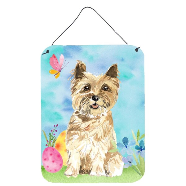 Carolines Treasures Easter Eggs Cairn Terrier Wall or Door Hanging Prints - CK1920DS1216